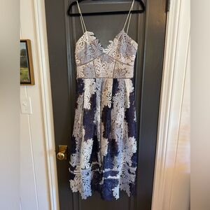 SELF-PORTRAIT Camellias Lace Midi